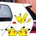 Nhãn dán xe điện Pikachu vỏ xe chống trầy xước trang trí cá tính phim hoạt hình nhãn dán thân xe gương chiếu hậu nhãn dán xe hơi logo xe hoi 