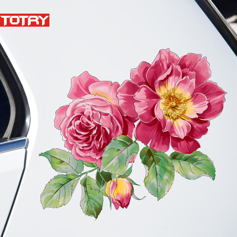 3d stereo car cover scratchproof sticker retrofit car body pull applio decoration individuality creative car post waterproof patch flower 