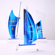 Crystal Trophy Medal Resins Custom Made Creative Children Pentagram Metal Thumbs Excellent Staff Color Prints