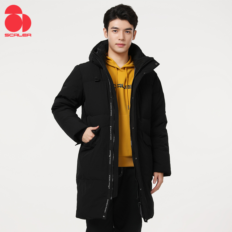 SCALER Sikéle Outdoor Men's and women's autumn and winter thickened mid-length down clothes warm and waterproof jacket F6112717-Taobao