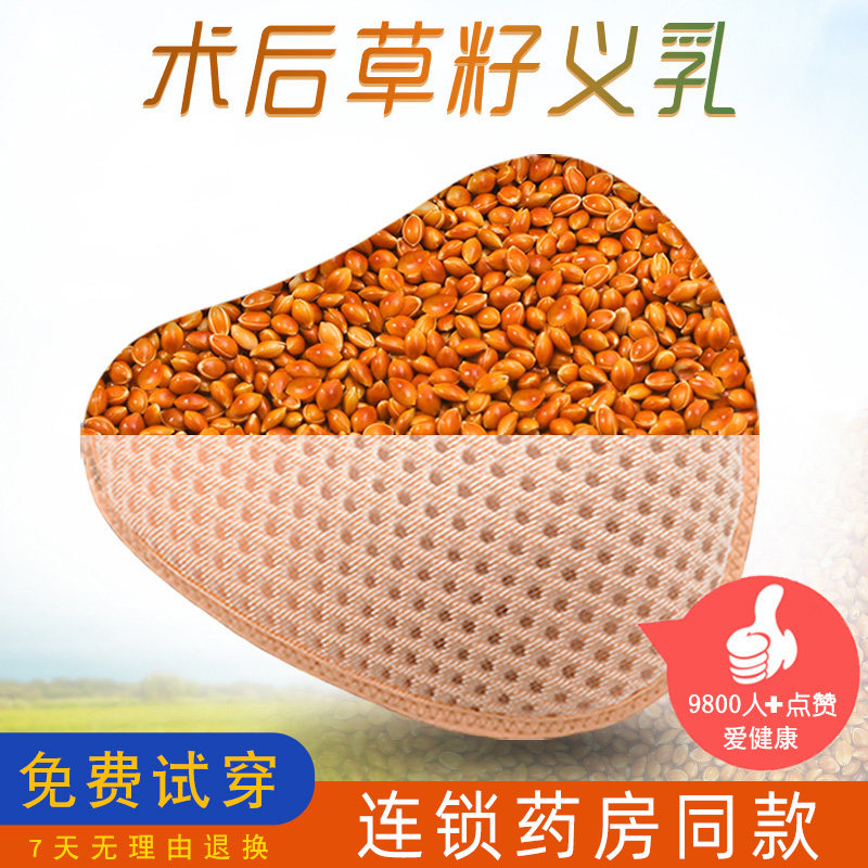 Grass seed milk Non-silicone breathable breast bra after surgery special fake breast female fake breast body with bra for autumn and winter