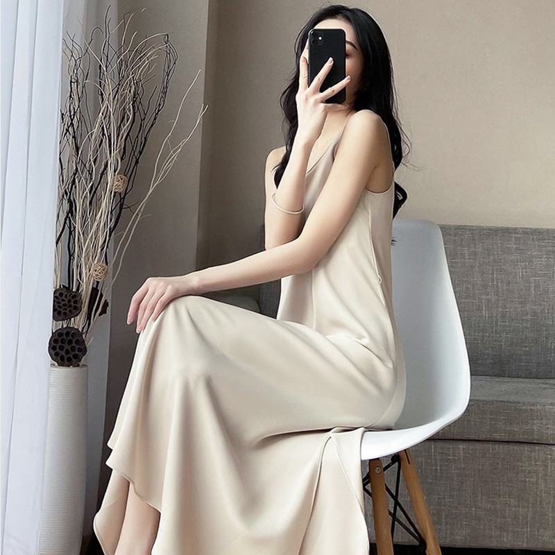 Maternity slip dress summer dress long Korean version loose temperament slim bottom sleeveless commuter suit skirt