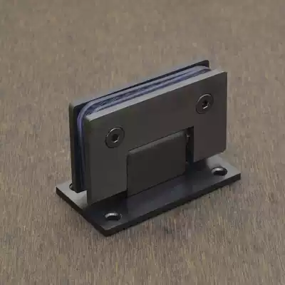 Cast 304 stainless steel bathroom clip iron black glass clip shower room glass hinge hinge 90 degrees