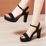 Сандалии, обувь, водостойкие универсальные высокие блестки для ногтей на платформе, 10см, большой размер