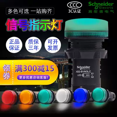 Schneider Signal light Indicator light XB2BVM3LC BVM5LC BVM4LC 220V 24V Red Green Yellow