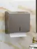 Stainless steel toilet paper box Powder room toilet paper box hole-free toilet Hotel wall-mounted household kitchen tissue holder