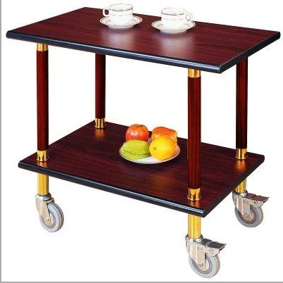 Factory direct two-story service car luxury wine car high-end double-decker service car pastry car