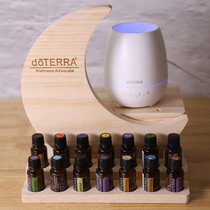 Essential oil display rack storage box solid wood display rack cosmetics wooden incense booth double-layer doTERRA applicable