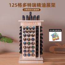 Display rack 125 grids rotating cabinet storage table essential oil box storage rack 15ml coconut oil suitable for doTERRA