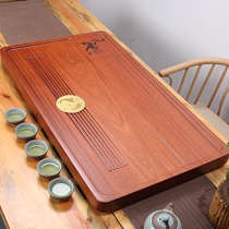Rosewood whole solid wood tea tray Tea table Set tea set Induction cooker one-piece household modern drainage tea sea