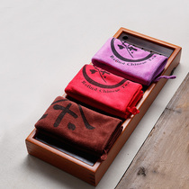 Tea towel Absorbent thickened cotton Linen Kung Fu tea set Tea ceremony accessories Towel rag Chinese style tea cloth Tea towel rag