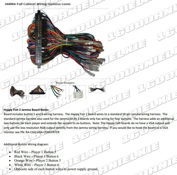 Jamma Harness Wiring Diagram Also Jamma Harness Wiring Diagram