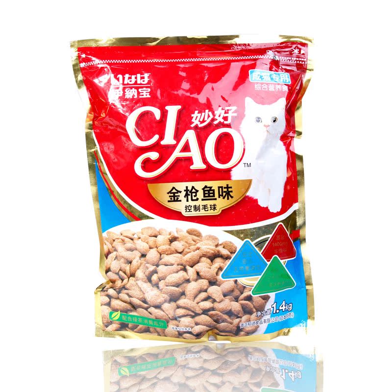特价 伊纳宝妙好成猫粮 金枪鱼成猫粮1.4kg 猫主粮 宠物食品