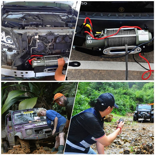 Ultra - high strength trailer rope cross - road winch rope nylon rope ultra - high molecular fiber Kefla rope