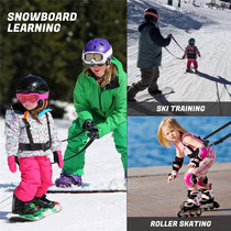 New outdoor ski training harness childrens ski safety traction rope ski anti-fall training belt anti-fall rope