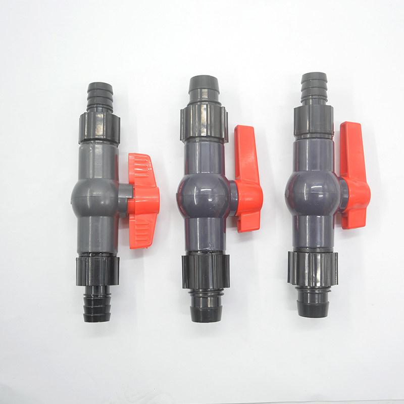 Fish Tank Filter Barrel Valve Switch Water Pipe Diameter Connector Butt Fish Tank Swap Water Hose Connector Drain Plastic