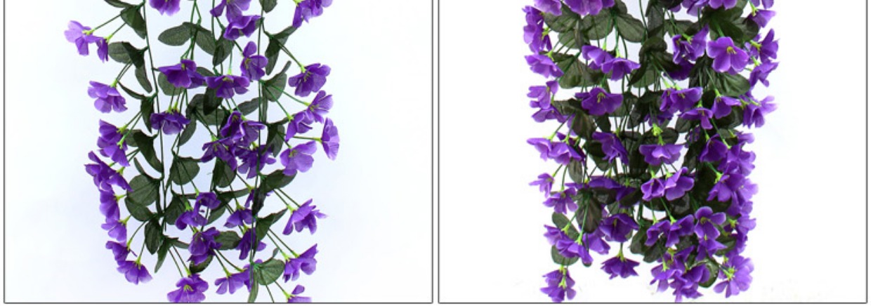 Mô phỏng Violet Tường treo Lan lớn Hoa cẩm tú cầu Hoa nhân tạo Hoa nhựa Hoa Hoa Ban công Mây Mây Trang trí tiệc cưới - Hoa nhân tạo / Cây / Trái cây hoa giấy giả