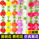 Tomb-sweeping Festival simulates chrysanthemum sweeping tombs and sacrificial offerings on tombstones hanging flowers fake flowers rattan plastic pull bouquets