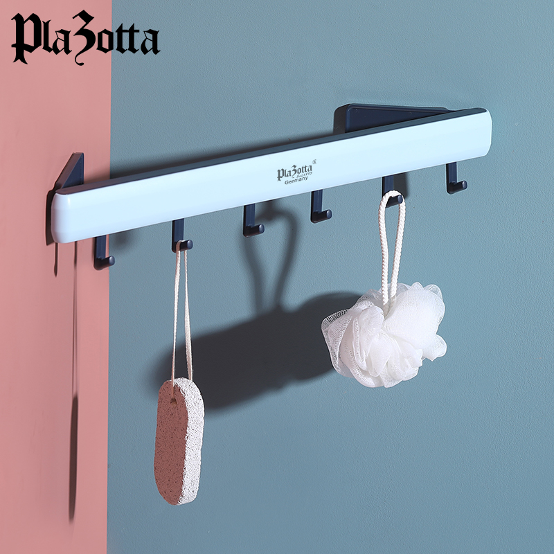 Plazotta multi-function hook Corner no-hole movable movable row hook holder non-marking hook