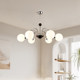 Vintage French-Style Living Room Chandelier Modern Minimalist Dining Room Bedroom Main Light Retro ins Cream Style Lighting Fixtures