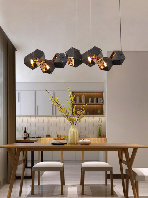 Postmodern Minimalist Restaurant Lamp Nordic Front Desk Creative Personality Bar Clothing Store Cafe Designer Long Pendant Lamp