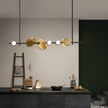 Scandinavian Post-Modern Chandelier Long Led Restaurant Lamp Accessible Luxury Art Model Room House Bar Designer Lamps