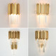 Postmodern minimalist light luxury and warm bedroom bedside crystal wall lamp villa living room hotel corridor aisle wall lamp