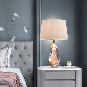 Nordic Light Luxury Glass Table Lamp Creative Designer Room Hotel Japanese Bedside Post-Modern Luxury Decorative Table Lamp