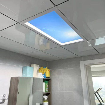 Ultra-Thin Second-Generation Clear-Sky Light for Kitchen and Bathroom, Smart Ceiling Light with Natural Daylight Effect
