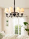 Angxiu American Country-Style Chandelier, Living Room Main Light, Designer Style, Nordic Retro Bedroom, Dining Room, Simple Iron Art Lighting Fixtures