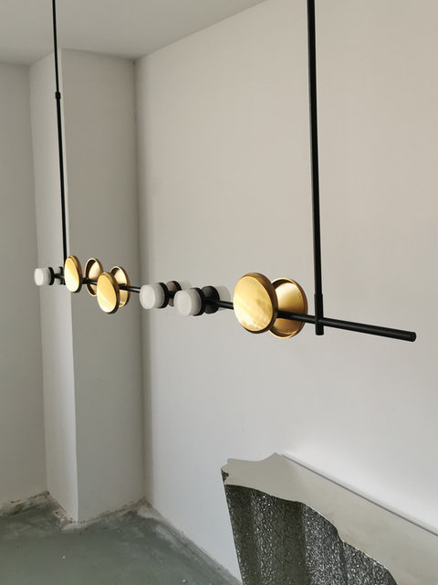 Scandinavian Post-Modern Chandelier Long Led Restaurant Lamp Accessible Luxury Art Model Room House Bar Designer Lamps