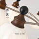 Vintage French-Style Living Room Chandelier 2025 New Model Main Hall Light Retro High-End Walnut Wood Bedroom Room Light