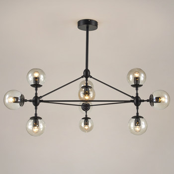 Postmodern Minimalist Creative Personality Pendant Light, Vintage Industrial Style Iron Art Pendant Light for Living Room, Dining Room, Bedroom, Magic Bean Pendant Light