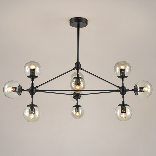 Postmodern Minimalist Creative Personality Pendant Light, Vintage Industrial Style Iron Art Pendant Light for Living Room, Dining Room, Bedroom, Magic Bean Pendant Light