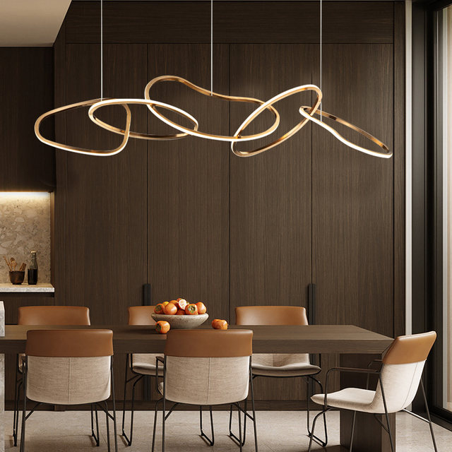 Simple Modern Light Luxury Chandelier, Creative Dining Room Bar Counter Living Room Minimalist Nordic Style Personalized Design Artistic Lighting Fixtures