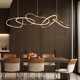 Simple Modern Light Luxury Chandelier, Creative Dining Room Bar Counter Living Room Minimalist Nordic Style Personalized Design Artistic Lighting Fixtures