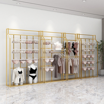 Underwear store pajamas bra display rack floor-standing socks bra light luxury adjustable womens clothing store underwear underwear shelf