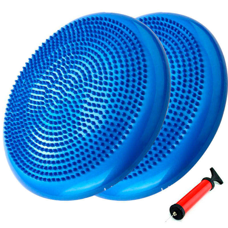 Yoga Air Cushion Balance Pad Feel Integrated Rehabilitation Training Children Balance Disc Semicircle Beginners Massage Balls Ankle Exercises