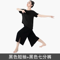 Y907 Черный короткий рукав+J282 Черные брюки