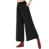 Черные штаны, танцующая современная спортивная одежда для йоги, свободный крой