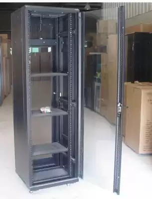 Luxury network Cabinet 2 m standard cabinet thickened 42U black cabinet mesh type same city delivery