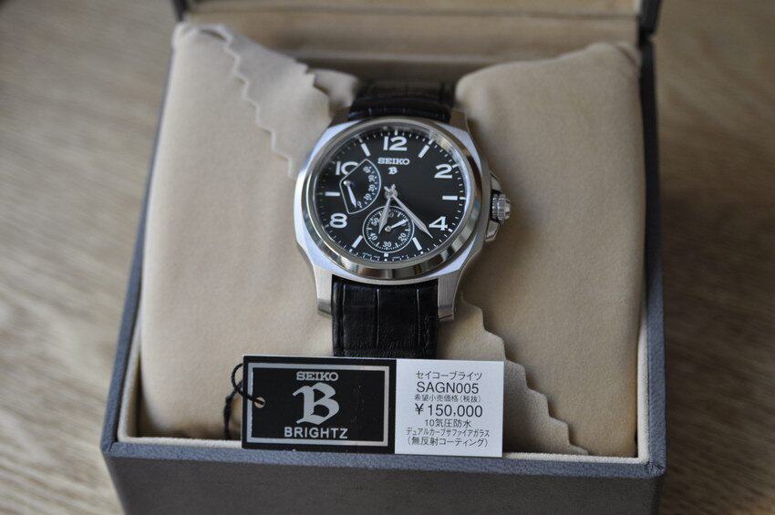 现货】全套SEIKO 精工Brightz SAGN005 珐琅面4s29机芯手表钛B