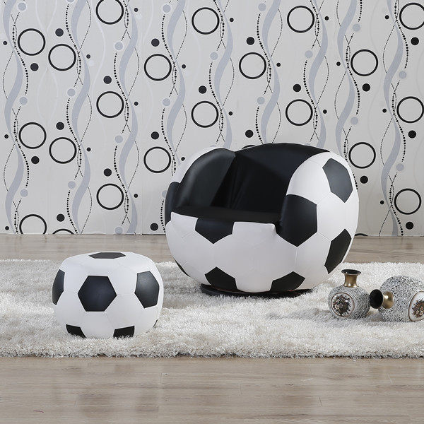 Lazy sofa single sofa creative small sofa recliner football sofa matching footstool changing shoe stool