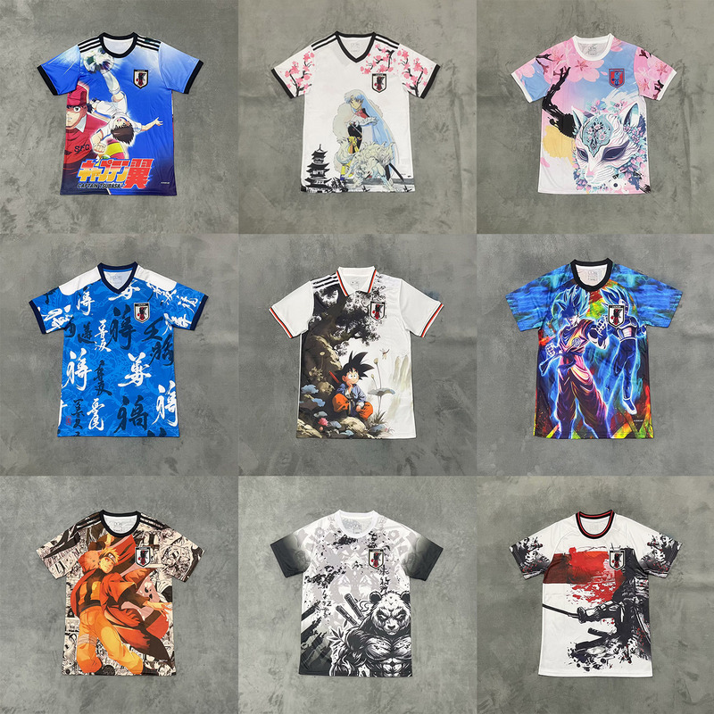 Japan Team Jersey Special Edition One Piece Anime Version Colorful Magical Football Boy Soccer Uniform Saiyan T-Shirt Japan Team Jersey Special Edition One Piece Anime Version Colorful Magical Football Boy Soccer Uniform Saiyan T-Shirt