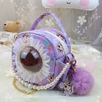 Transparent hamster sugar glider pet four-season outing bag squirrel flower branch golden bear backpack comfortable portable and breathable