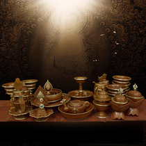 Tibetan Buddha Hall for Nepalese Tantric instruments copper carved water supply Bowl protection Cup for Buddha equipment