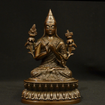 Taiwan pure copper precision antique Mai Peng Rinpoche Venerable Tantric Buddha statues