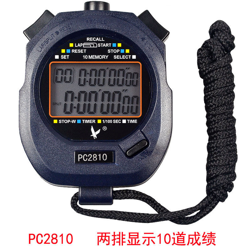 Tenfu PC2810 Running Meter Timer Double Row 10 Lane Three Rows 30 Lane 60 Track Professional Track and Field Running Stopwatch