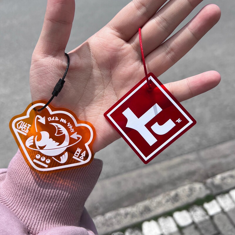 [Ready Stock and Shipped] Ta Brand Bear Boss Merchant Pendant Spray-Brushing Peripheral Spapula Acrylic Pendant Key