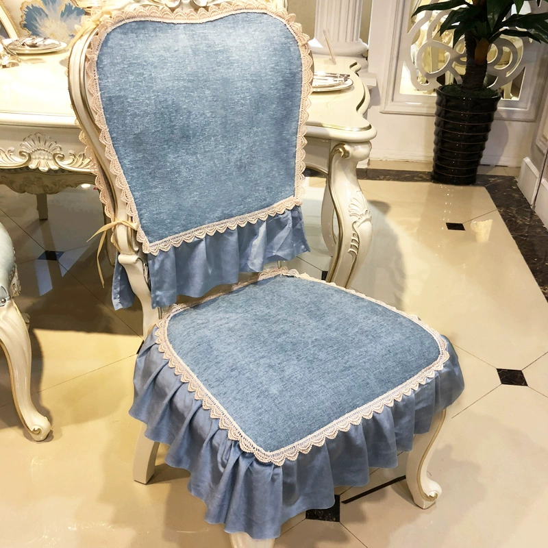 Ghế ăn phong cách châu Âu đệm khăn trải bàn ghế bọc vải đặt nhà thoải mái bốn mùa sang trọng phổ quát đệm tựa lưng ghế phân - Ghế đệm / đệm Sofa